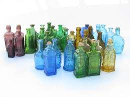 antique glass bottles