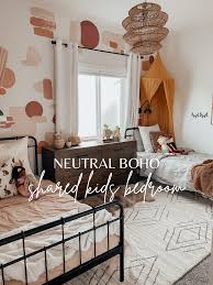 boho shared bedroom for my kids the