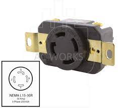 Assortment of l14 30r wiring diagram. Ac Works 30a 3 Phase 250v Nema L15 30r Flush Mount Locking Ul Listed Ac Connectors