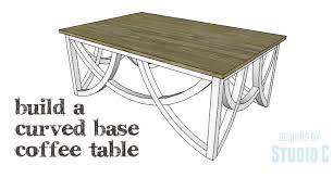 Build A Curved Base Coffee Table
