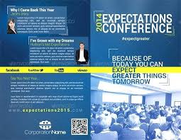 Conference Program Booklet Template Free Expectations Brochure