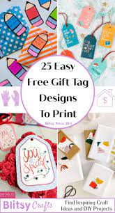 25 free printable gift s with diy