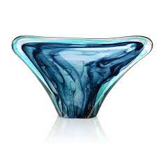 Turquoise Handblown Glass Sculpture