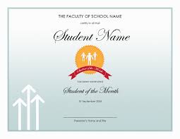 Student Of The Year Award Template Blue Layouts