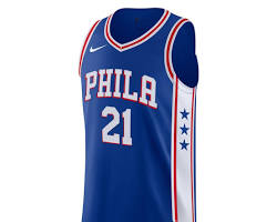 Image of Authentic 76ers jersey