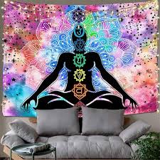 hippie psychedlic tapestry mandala