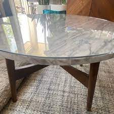 Larger Clear Round Acrylic Tabletop