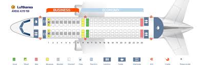 Seat Map Airbus A319 100 Lufthansa Best Seats In Plane