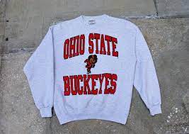 Vintage ohio hoodie state home retro sweatshirt. Sale Vintage Ohio State Buckeyes Sweatshirt Gray Lg Spellout Etsy Ohio State Sweatshirt Ohio State Shirts Sweatshirts