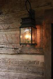rustic porch lighting