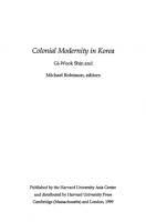 colonial modernity in east asia