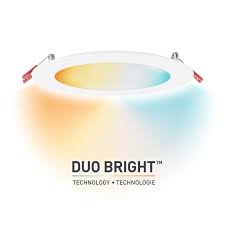 Globe Electric 6 In Energy Star White Integrated Led Recessed Lighting Kit With Adjustable Color Temperature Select Duobright Technology 91416