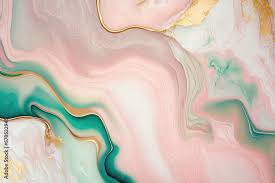 pink green and gold marble background