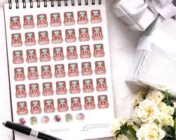 Printable Wedding Countdown Calendar Printable Wedding Stickers