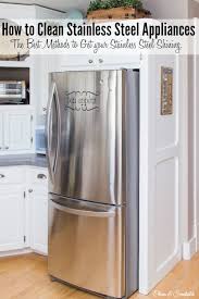 clean stainless steel appliances