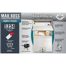 Mail Boss Townhouse Locking Wall Mount