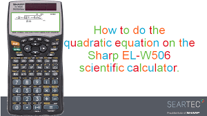 New Sharp El W506 Manual Maths At Sharp