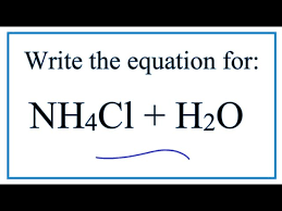 Nh4cl H2o Ammonium Chloride Water