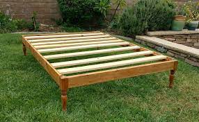 Platform Bed Wood Siderails And
