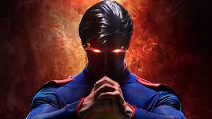 superman with laser eyes 4k wallpaper