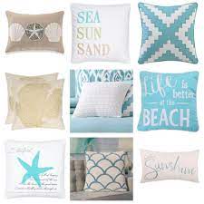 our favourite coastal throw pillows for