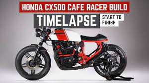 honda cx500 cafe racer build time lapse