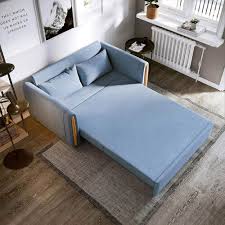 taneli 2 seater sofa bed light blue