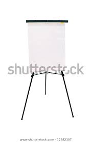 Blank Flip Chart Pad Easel Use Stock Photo Edit Now 12882307