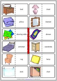 Print the dining room picture, read the sentences and colour it in! Bedroom Vocabulary For Kids