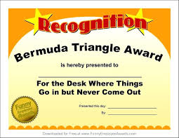 Funny Award Certificate Template Best Certificates Ideas On Download