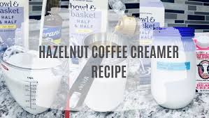 homemade hazelnut coffee creamer recipe