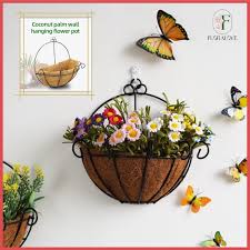 Half Round Metal Planter Basket