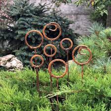 Garden Stakes Metal Garden Decor