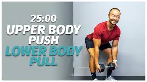 upper body push lower body pull workout