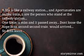 a life is like a railway shivam