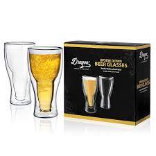 Beer Glasses Insulated Upside Down