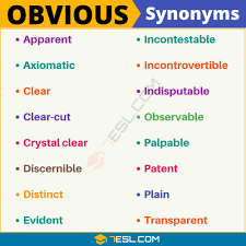 111 synonyms for obvious with