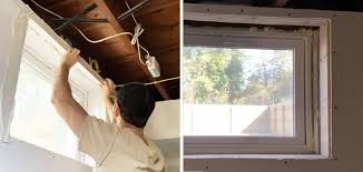 Hang Drywall Around Basement Windows