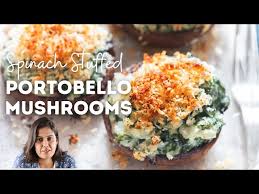 spinach stuffed portobello mushrooms