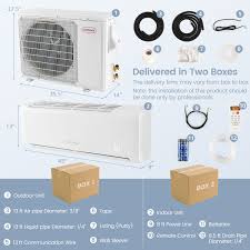 22000 btu mini split air conditioner and heater 21 seer2 208 230v ductless ac unit with self cleaning function and remote control
