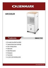 olsenmark air cooler 3 sd