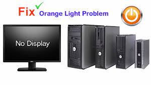 how fix dell blinking orange light on