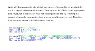 solved write a python program to add a
