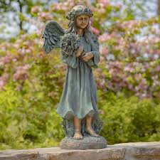 39 Tall Magnesium Angel Statue Reading