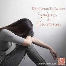 difference between sadness and
