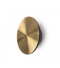 Round Wall Hook Made From Brushed Brass