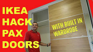 It finishes the look off completely. Ikea Hack Pax Doors With Built In Wardrobe Youtube