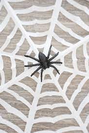 how to make a paper spider web simply