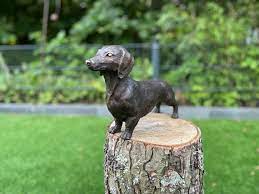 Bronze Dog Dachshund Sculpture Interior