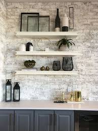 Whitewashed Brick Accent Wall